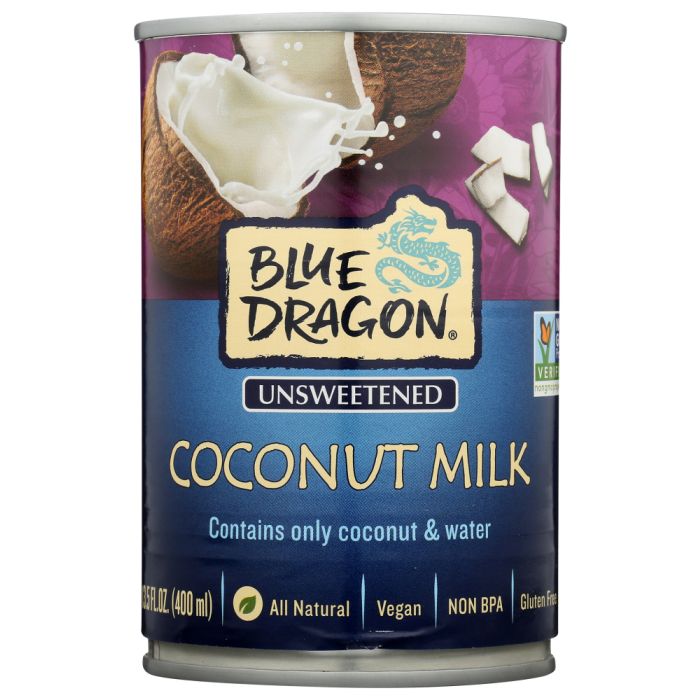 BLUE DRAGON: Unsweetened Coconut Milk, 13.5 oz