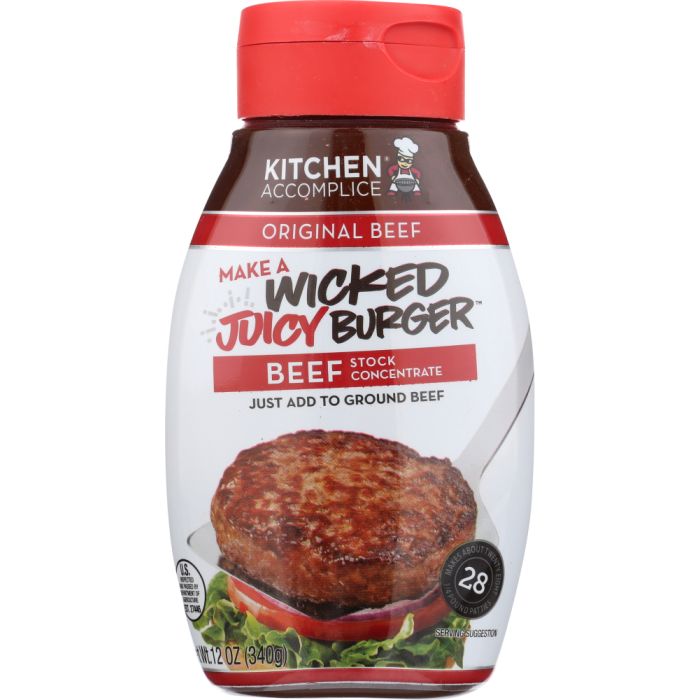 KITCHEN ACCOMPLICE: Sauce Juice Burger Beef, 12 oz