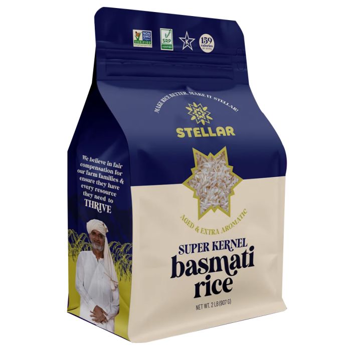STELLAR BASMATI: Super Kernel Basmati Rice, 2 lb