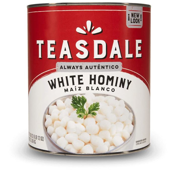 TEASDALE: White Hominy, 29 oz