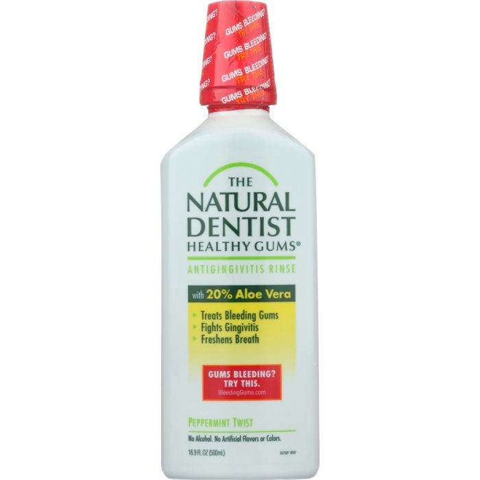 NATURAL DENTIST: Healthy Gums Antigingivitis Oral Rinse Peppermint Twist, 16.9 oz