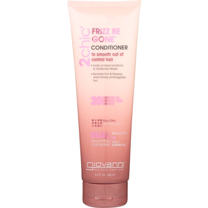 GIOVANNI COSMETICS: 2Chic Frizz Be Gone Conditioner Shea Butter & Sweet Almond Oil, 8.5 oz