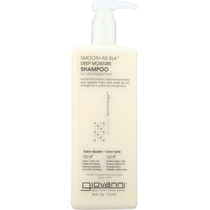 GIOVANNI COSMETICS: Smooth as Silk Deep Moisture Shampoo, 24 oz