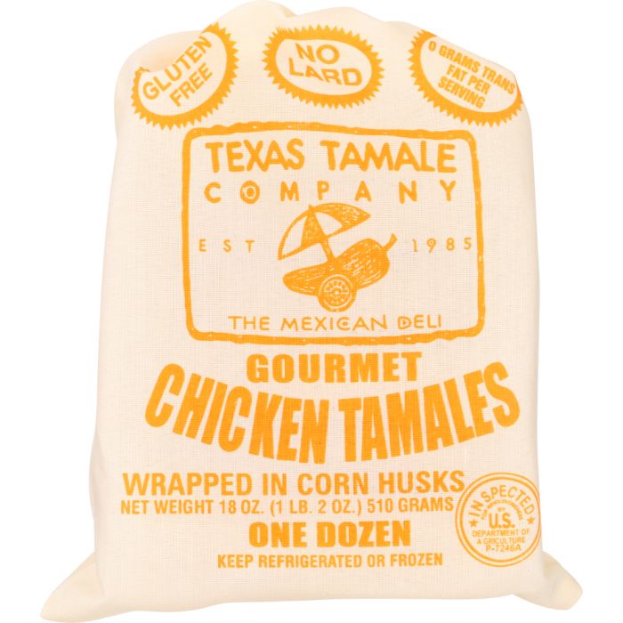 TEXAS TAMALE: Tamales Chicken, 18 oz