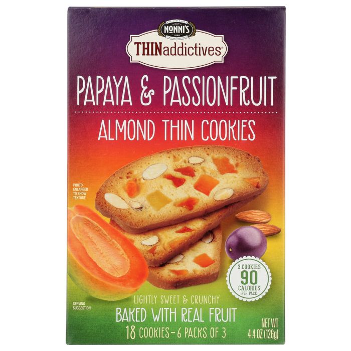 NONNIS: Thinaddictives Papaya Passionfruit, 4.4 oz