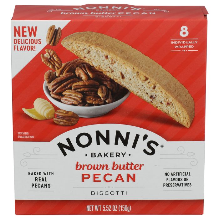 NONNIS: Brown Butter Pecan Biscotti, 5.52 oz