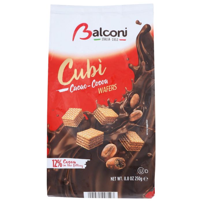 BALCONI: Wafer Cubi Cocoa, 250 gm
