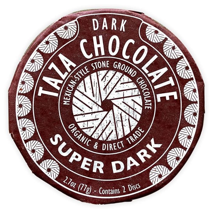 TAZA CHOCOLATE: 85% Super Dark Chocolate Disc, 2.7 oz