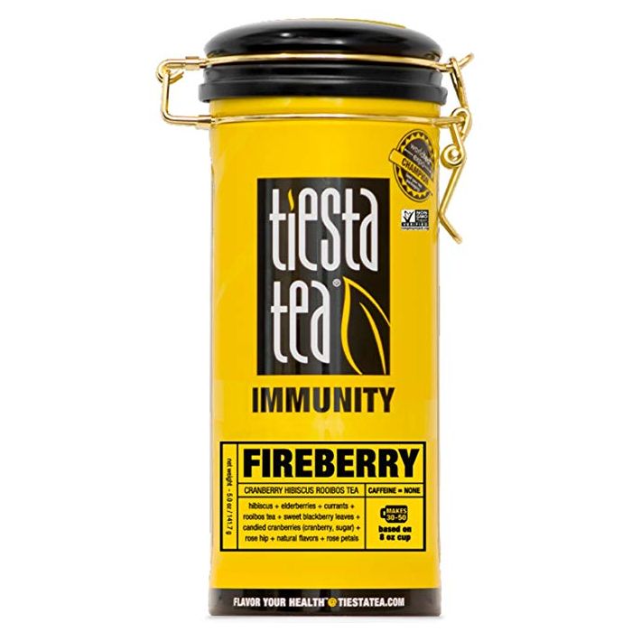 TIESTA TEA: Tea Rooibos Immunity Fireberry Tin, 4 oz