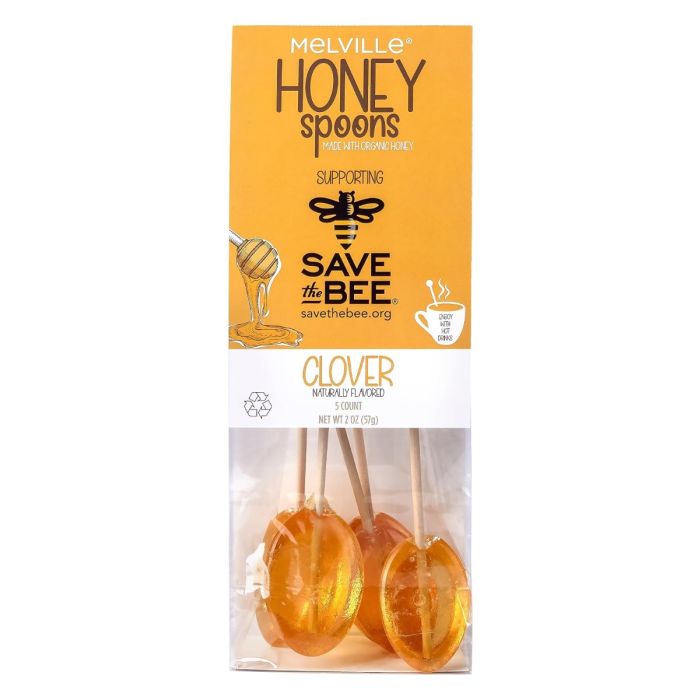 MELVILLE: Clover Honey Spoons, 2 oz