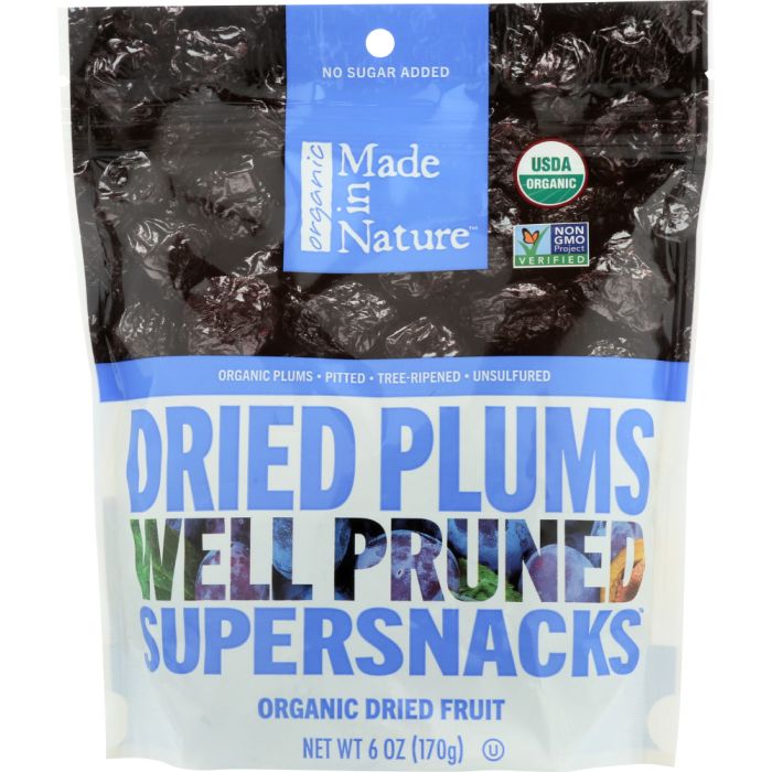 MADE IN NATURE: Organic Tree Ripened Plums, 6 oz