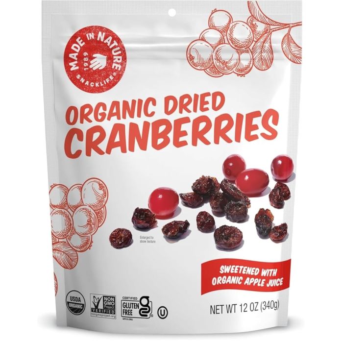 MADE IN NATURE: Organic Dried Cranberries, 13 oz