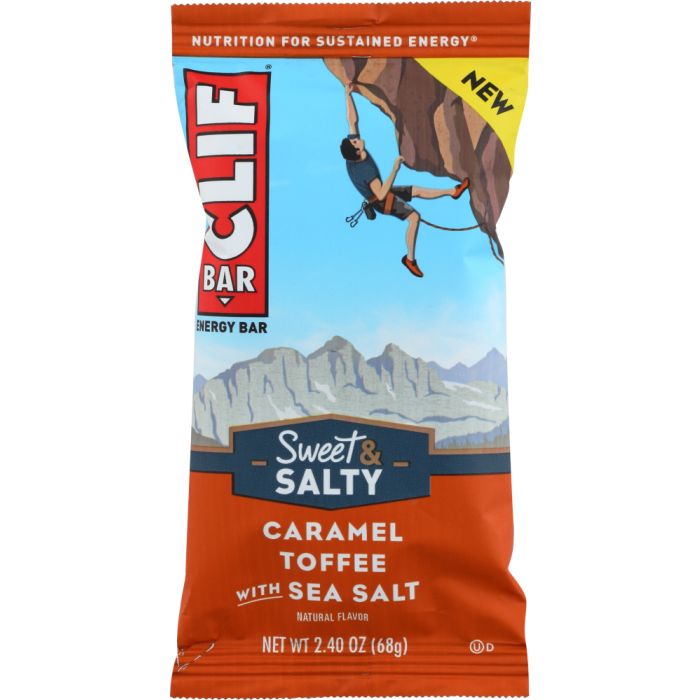 CLIF: Caramel Toffee with Sea Salt Energy Bar, 2.4 oz