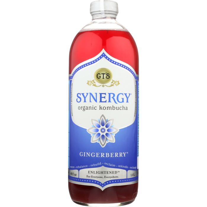 GT ENLIGHTENED SYNERGY: Gingerberry Organic Kombucha, 48 oz
