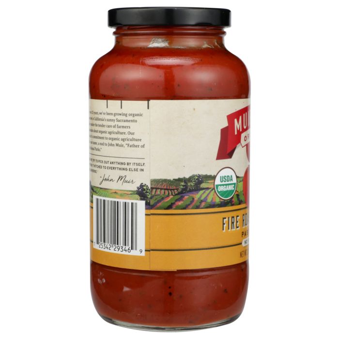 MUIR GLEN: Organic Pasta Sauce Fire Roasted Tomato, 25.5 oz