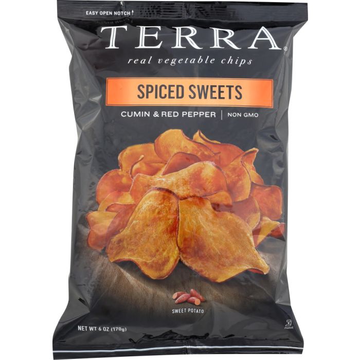TERRA CHIPS: Spiced Sweets Cumin & Red Pepper Sweet Potato Chips, 6 oz