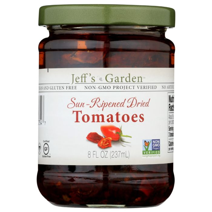 JEFF'S NATURALS: Sun-Ripened Dried Tomatoes, 8 oz