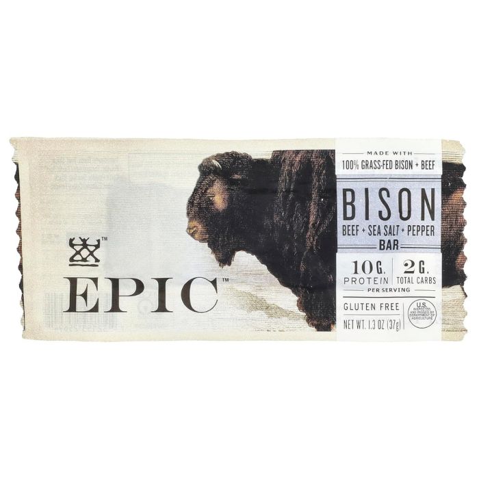 EPIC: Bison Beef Sea Salt & Pepper Bars, 1.3 oz