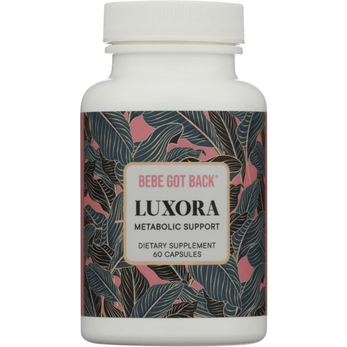BEBE GOT BACK: Luxora Metabolic Support, 60 vc