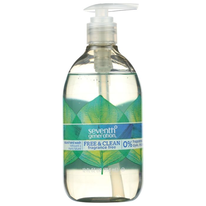 SEVENTH GENERATION: Hand Wash Free and Clean Unscented, 12 oz