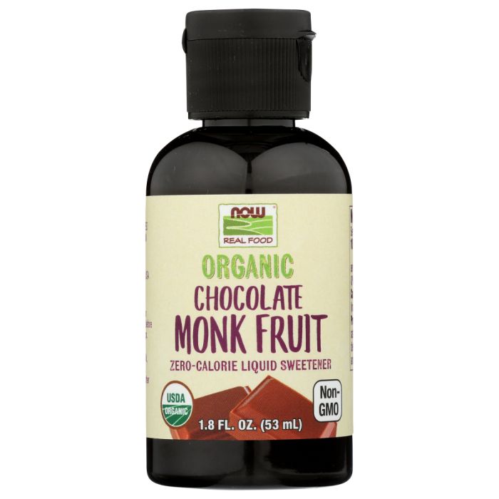 NOW: Organic Chocolate Monk Fruit, 1.8 oz