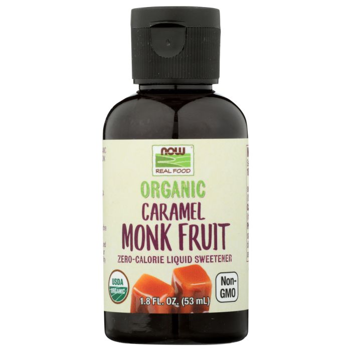 NOW: Organic Caramel Monk Fruit, 1.8 oz