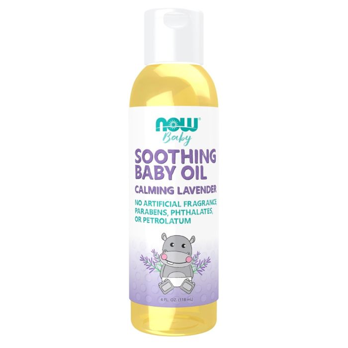 NOW: Soothing Baby Oil Calming Lavender, 4 fo