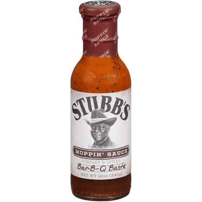 STUBB'S: All-Natural Bar-B-Q Baste Moppin' Sauce, 12 Oz