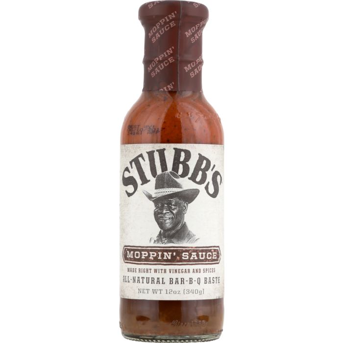 STUBB'S: All-Natural Bar-B-Q Baste Moppin' Sauce, 12 Oz