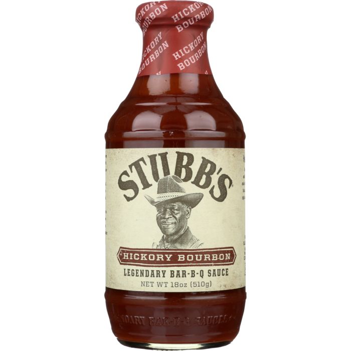 STUBB'S: All-Natural Bar-B-Q Sauce Hickory Bourbon, 18 oz