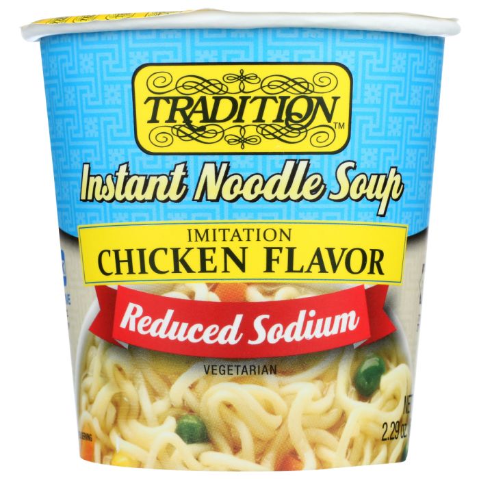 TRADITION: Chicken Instant Noodle Soup Reduced Sodium, 2.29 oz
