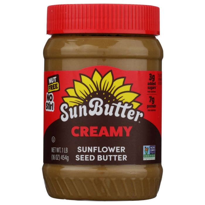 SUNBUTTER: Creamy Sunflower Seed Butter Spread, 16 oz