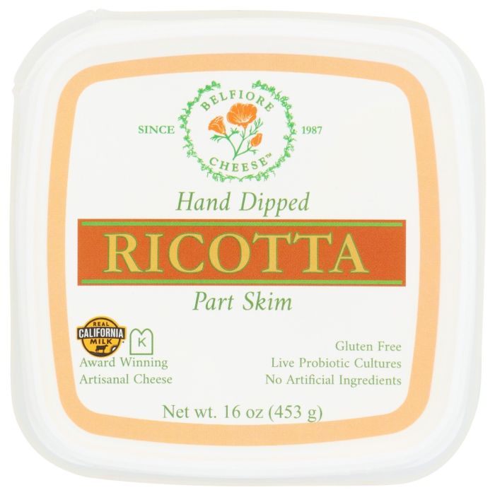 BELFIORE: Fresh Ricotta Cheese, 16 oz