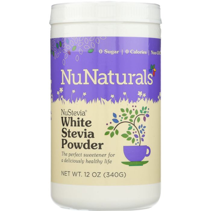 NUNATURALS INC: White Stevia Powder Sweetener, 12 oz