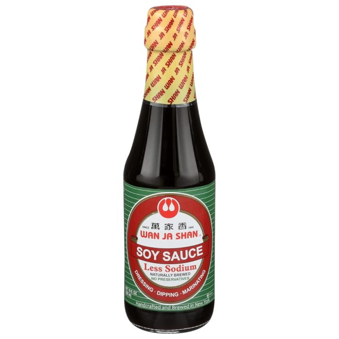WAN JA SHAN: Less Sodium Soy Sauce, 10 oz