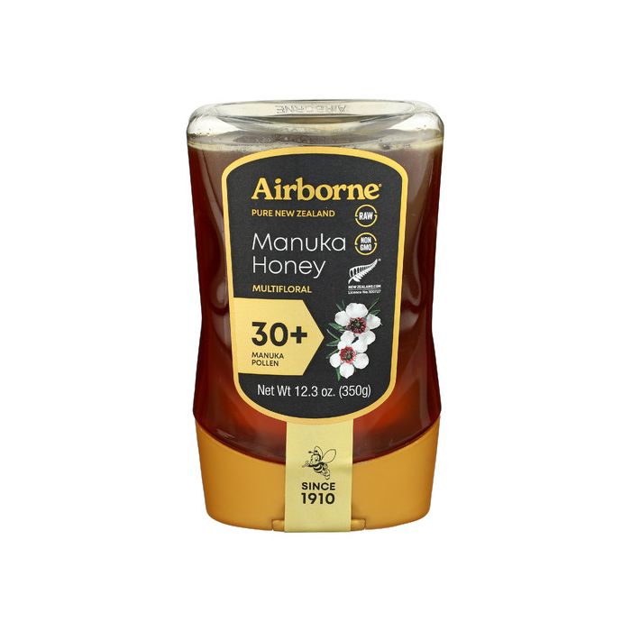 AIRBORNE HONEY: Manuka 30 Plus Mgo Multifloral Honey, 12.3 oz