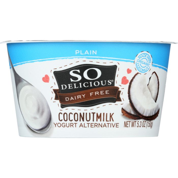 SO DELICIOUS: Plain Coconut Milk Yogurt Alternative, 5.3 oz