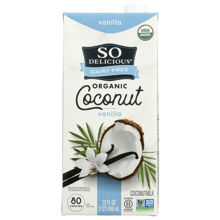 SO DELICIOUS: Coconut Milk Dairy Free Vanilla, 32 Oz