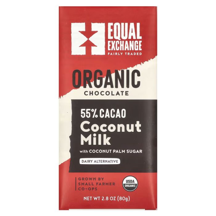 EQUAL EXCHANGE: Organic Chocolate With Coconut Milk 55 Percent Cacao, 2.8 oz