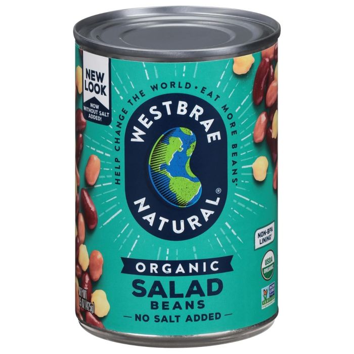 WESTBRAE: Organic Salad Beans, 15 oz