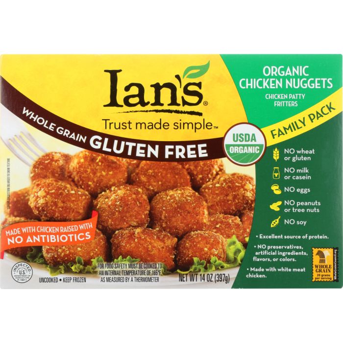 IANS NATURAL FOODS: Organic Chicken Nuggets Family Pack, 14 oz