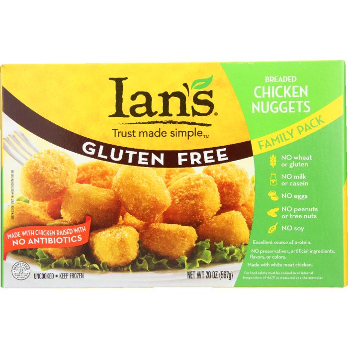 IAN'S NATURAL FOODS: Gluten Free Chicken Nuggets, 20 oz