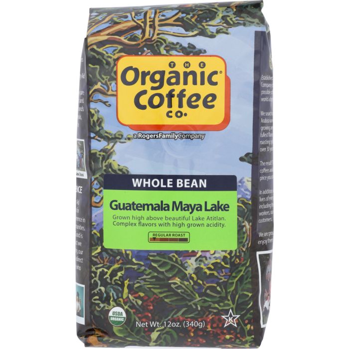 ORGANIC COFFEE CO: Coffee Bean Guatemala Organic, 12 oz