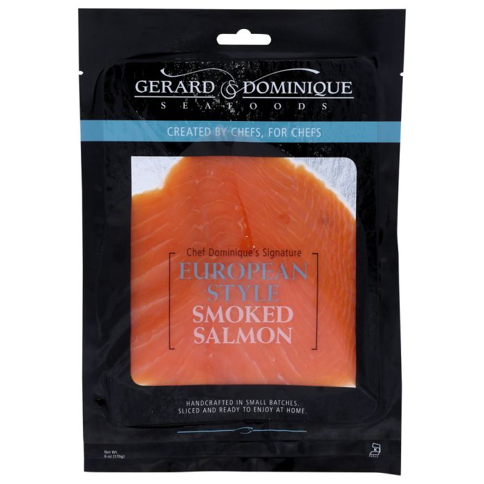 GERARD & DOMINIQUE: European Style Smoked Salmon, 6 oz