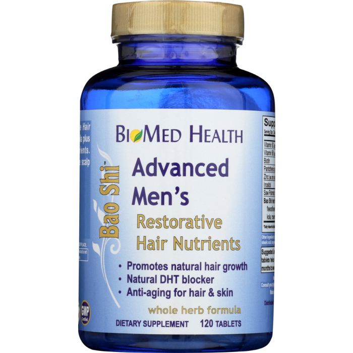 BIOMEDHEALTH: Bao Shi Advanced Men's Restorative Hair Nutrients, 120 cp