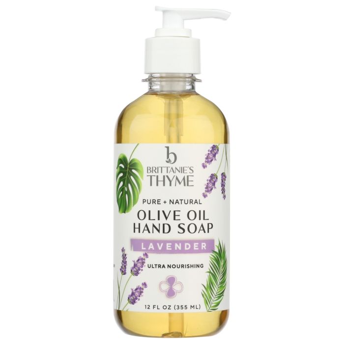 BRITTANIE'S THYME: Lavender Olive Oil Hand Soap, 12 oz