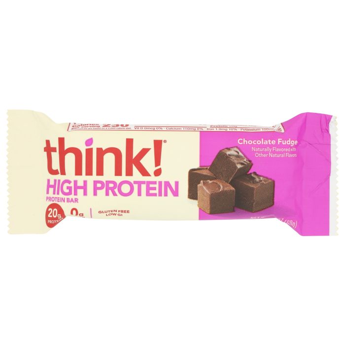 THINKTHIN: Chocolate Fudge High Protein Bar, 2.1 oz