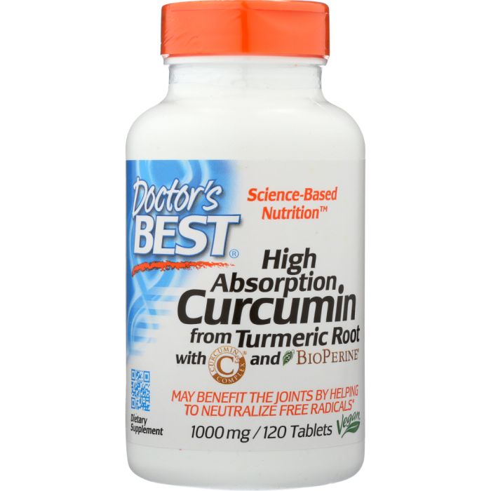 DOCTORS BEST: Curcumin C3 Complex 1000Mg, 120 tb