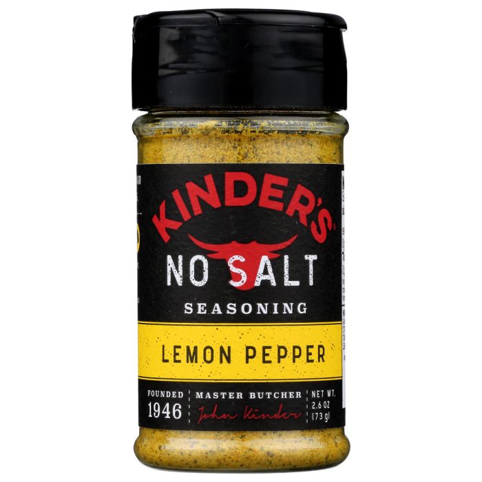 KINDERS: Spice No Salt Lemon Pepper, 2.6 OZ