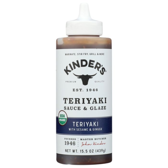 KINDERS: Teriyaki With Sesame And Ginger Sauce And Glaze, 15.5 oz